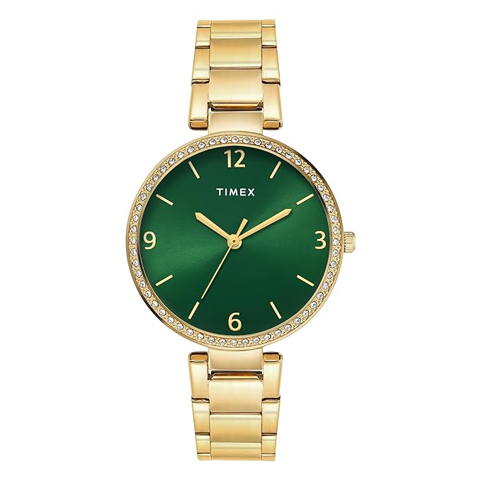 TIMEX Green Round Dial Analog Women's Watch