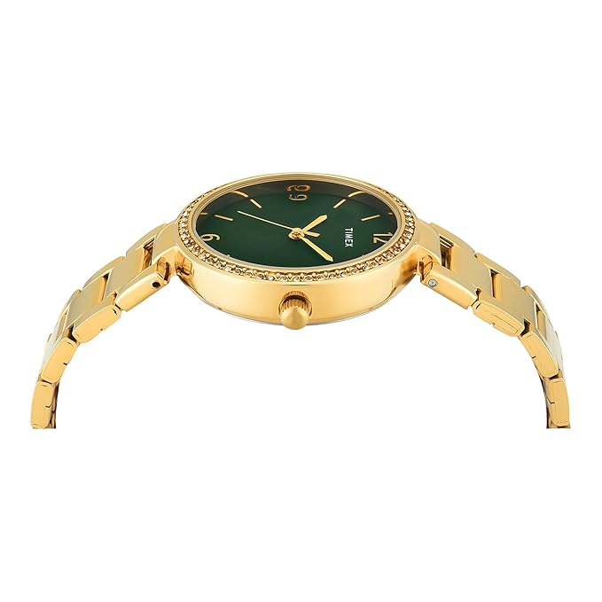 TIMEX Green Round Dial Analog Women's Watch