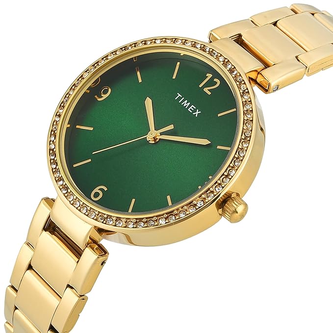TIMEX Green Round Dial Analog Women's Watch
