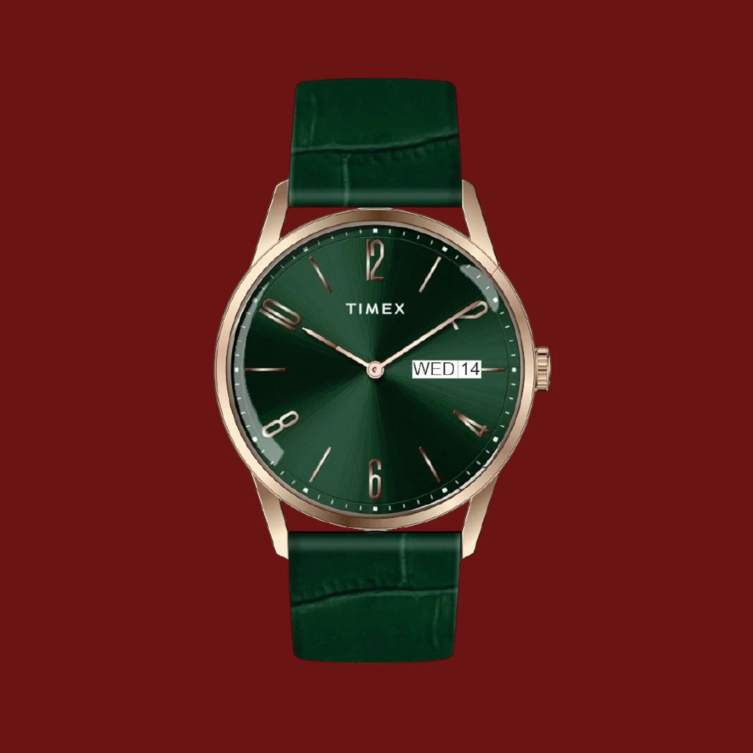 TIMEX Trendline Round 41mm Green Dial Analog Watch  - For Men TWEG25509