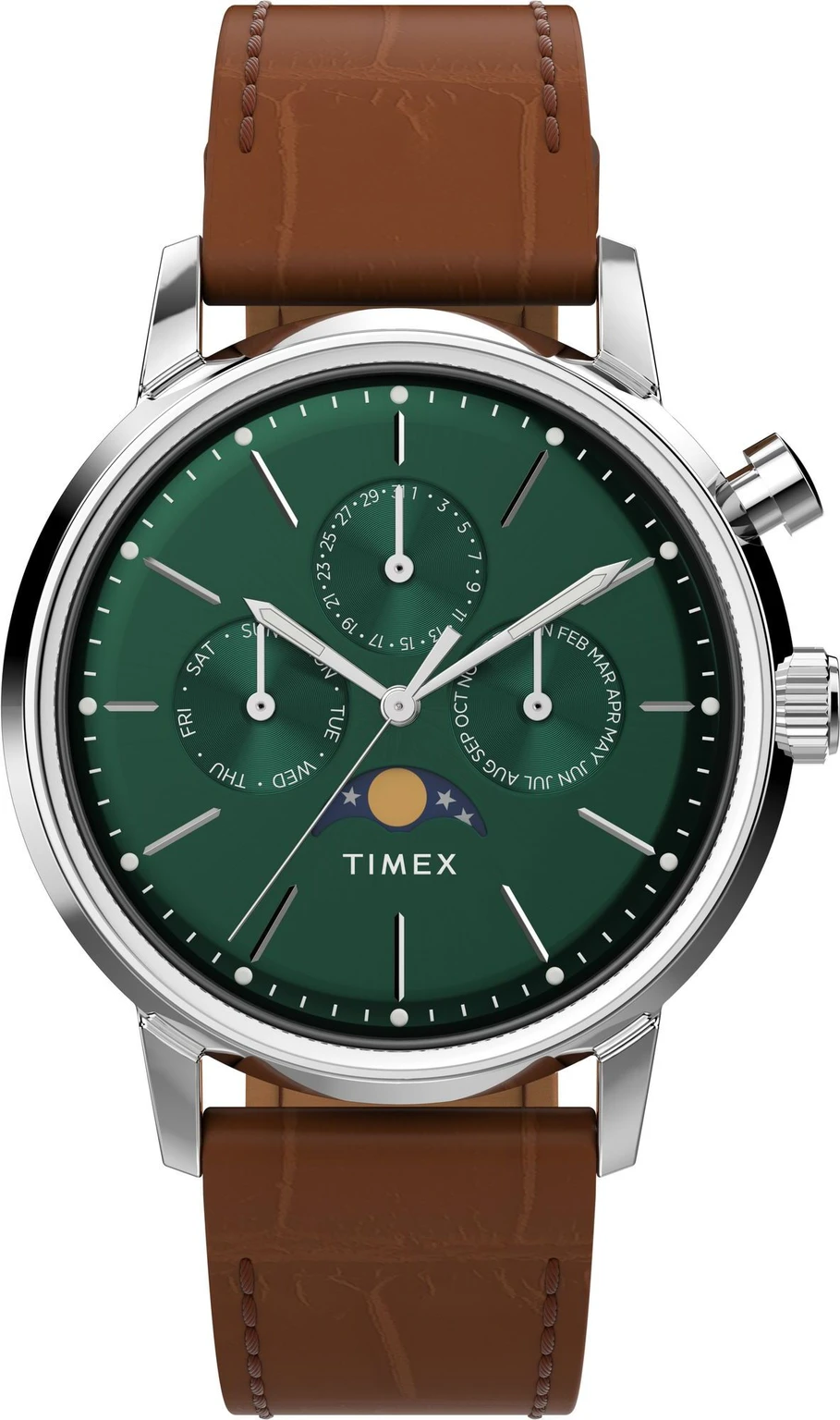 TIMEX Marlin Round 40mm Green Dial Analog Watch  - For Men TWEG26800