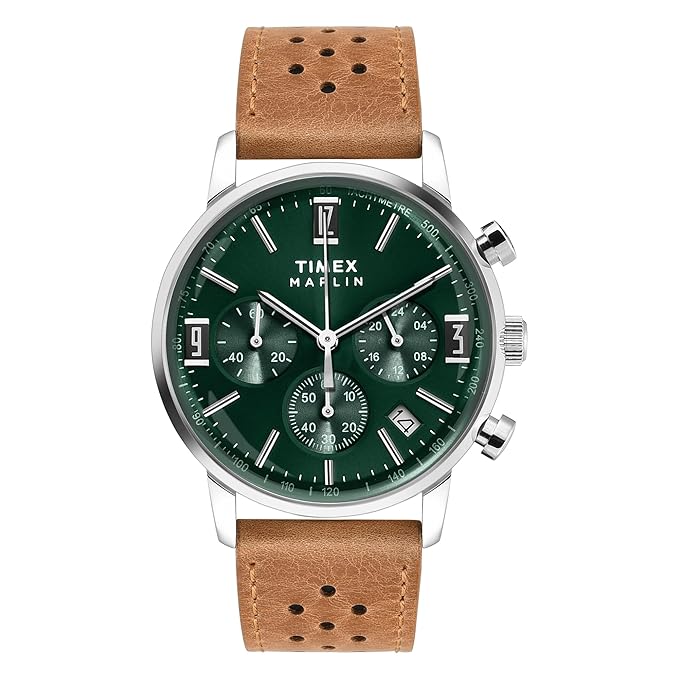 TIMEX Marlin Analog Watch for Men with Round Dial & Water Resistant Man's Wrist Watches