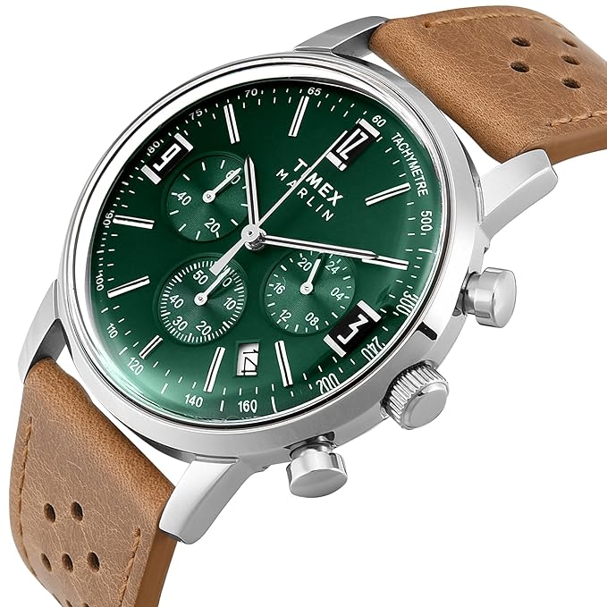 TIMEX Marlin Analog Watch for Men with Round Dial & Water Resistant Man's Wrist Watches
