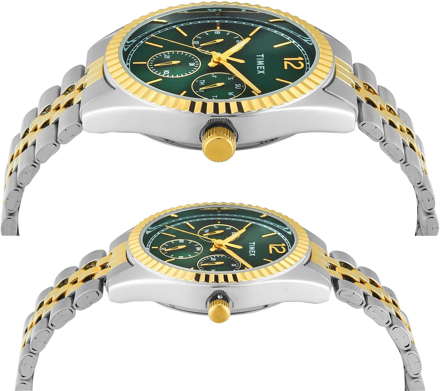 TIMEX Trendline Round 43mm Green Dial Analog Watch  - For Couple TW00PR347