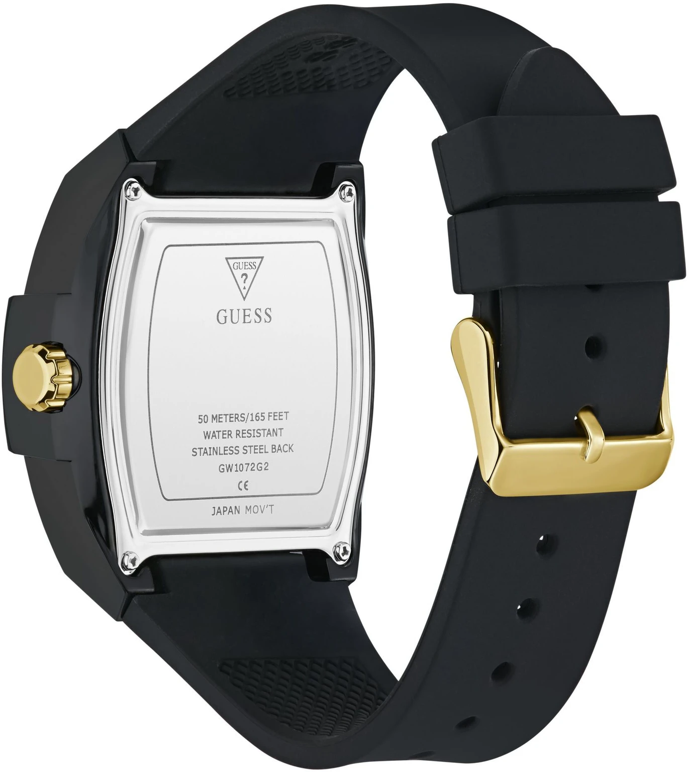 GUESS Mens Black Analog Watch