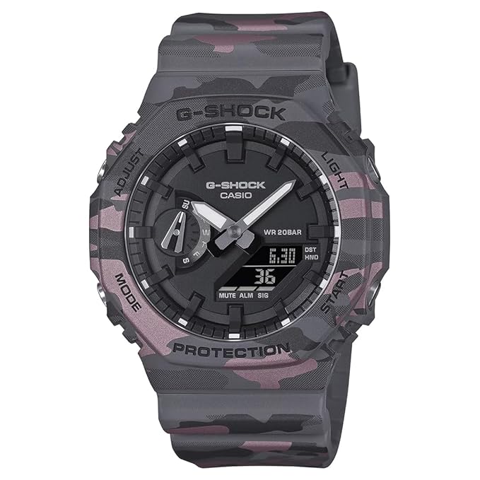 Casio G-Shock GA-2100CM-8ADR Analog-Digital Camouflage Watch Men