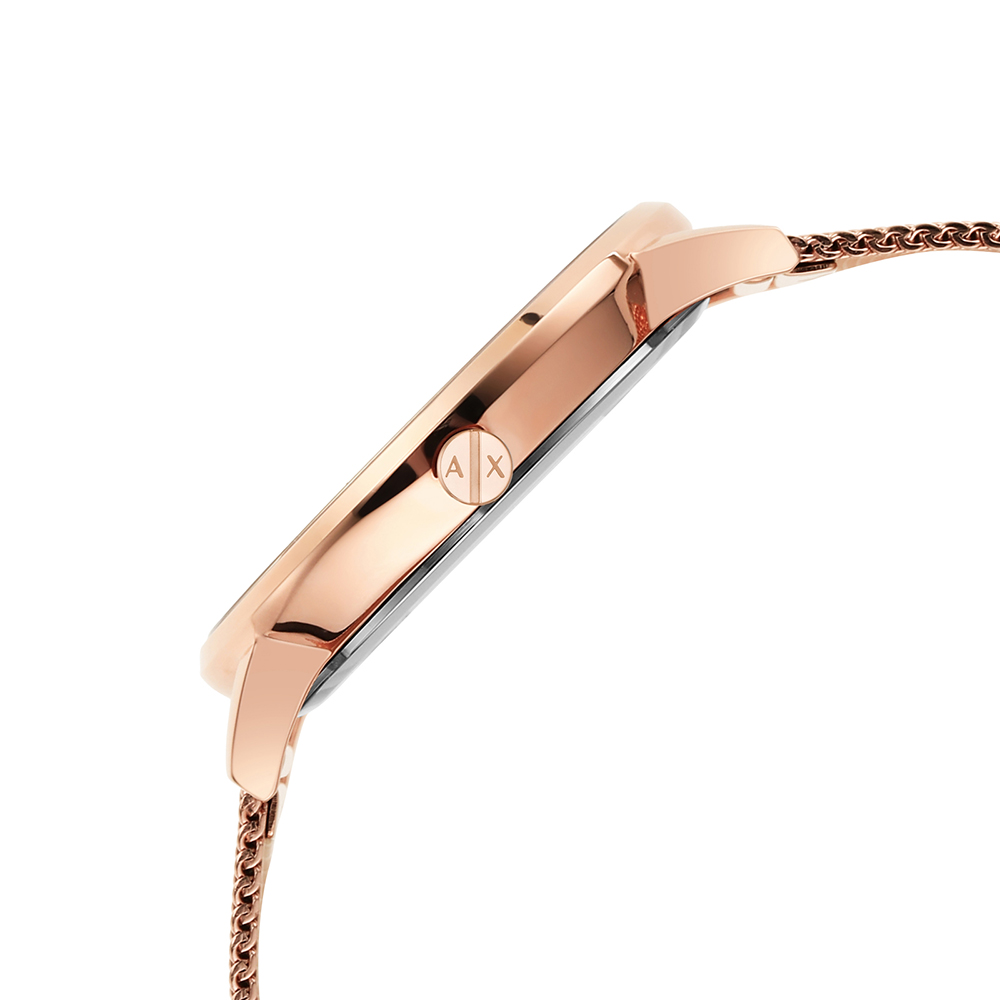 Armani Exchange Rose Gold Watch For  Women
