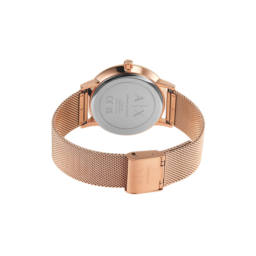 Armani Exchange Rose Gold Watch For  Women