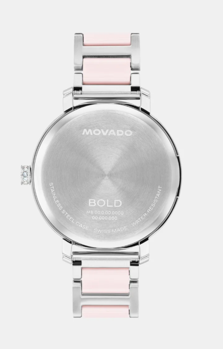 Bold Women Quartz Silver Dial Analog Stainless Steel Watch