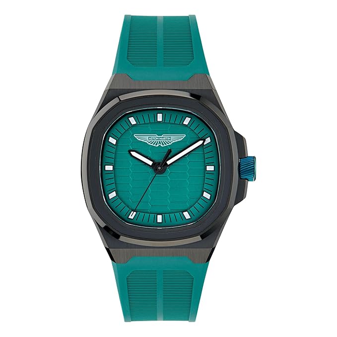 Aston Martin Lagunda Square 40mm Green Dial Analog Men Watch