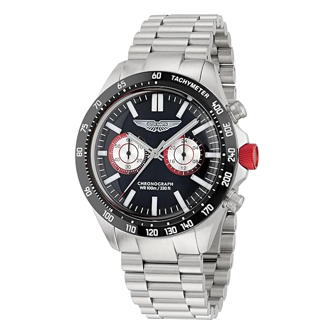 Aston Martin Lagunda Round 44mm Black Dial Analog Men Watch
