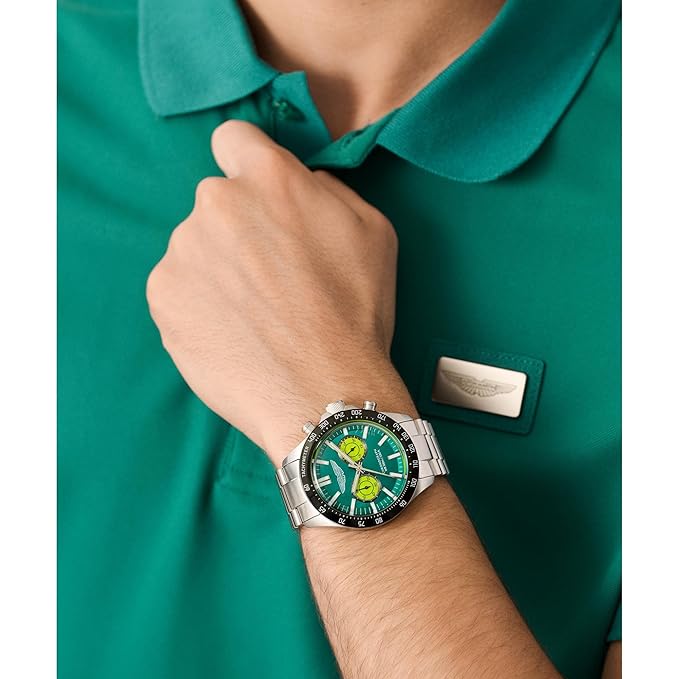 Aston Martin Lagunda Round 44mm Green Dial Analog Men Watch