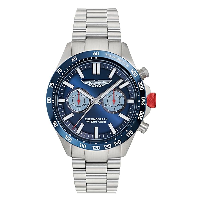 Aston Martin Lagunda Round 44mm Blue Dial Analog Men Watch