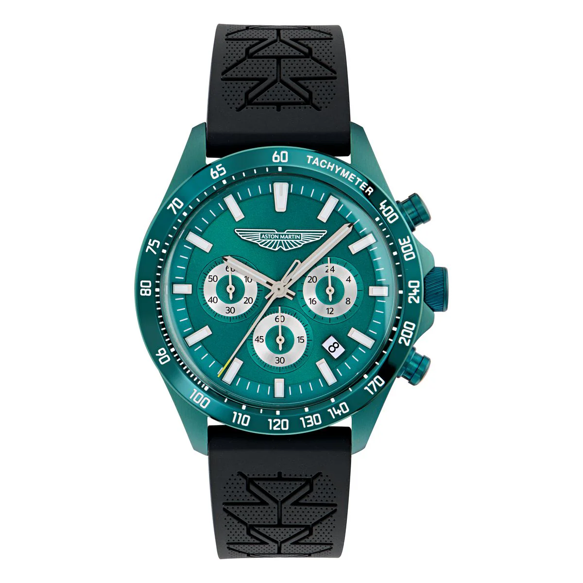 Aston Martin Round 44mm Green Dial Analog Men Watch