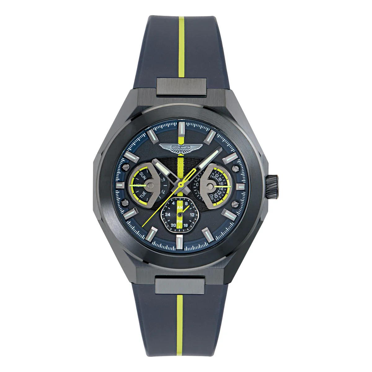Aston Martin Round 42mm Blue Dial Analog Men Watch