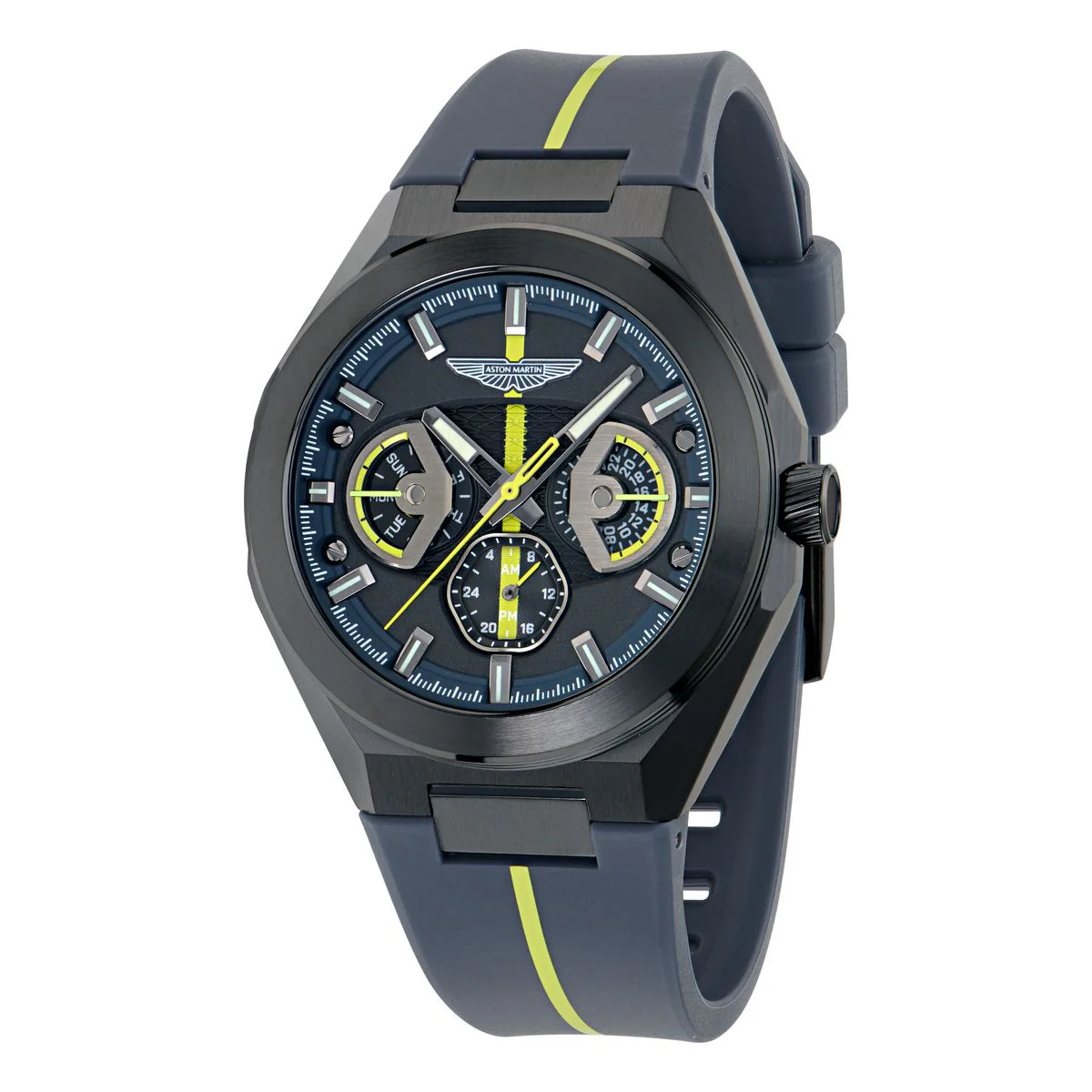 Aston Martin Round 42mm Blue Dial Analog Men Watch