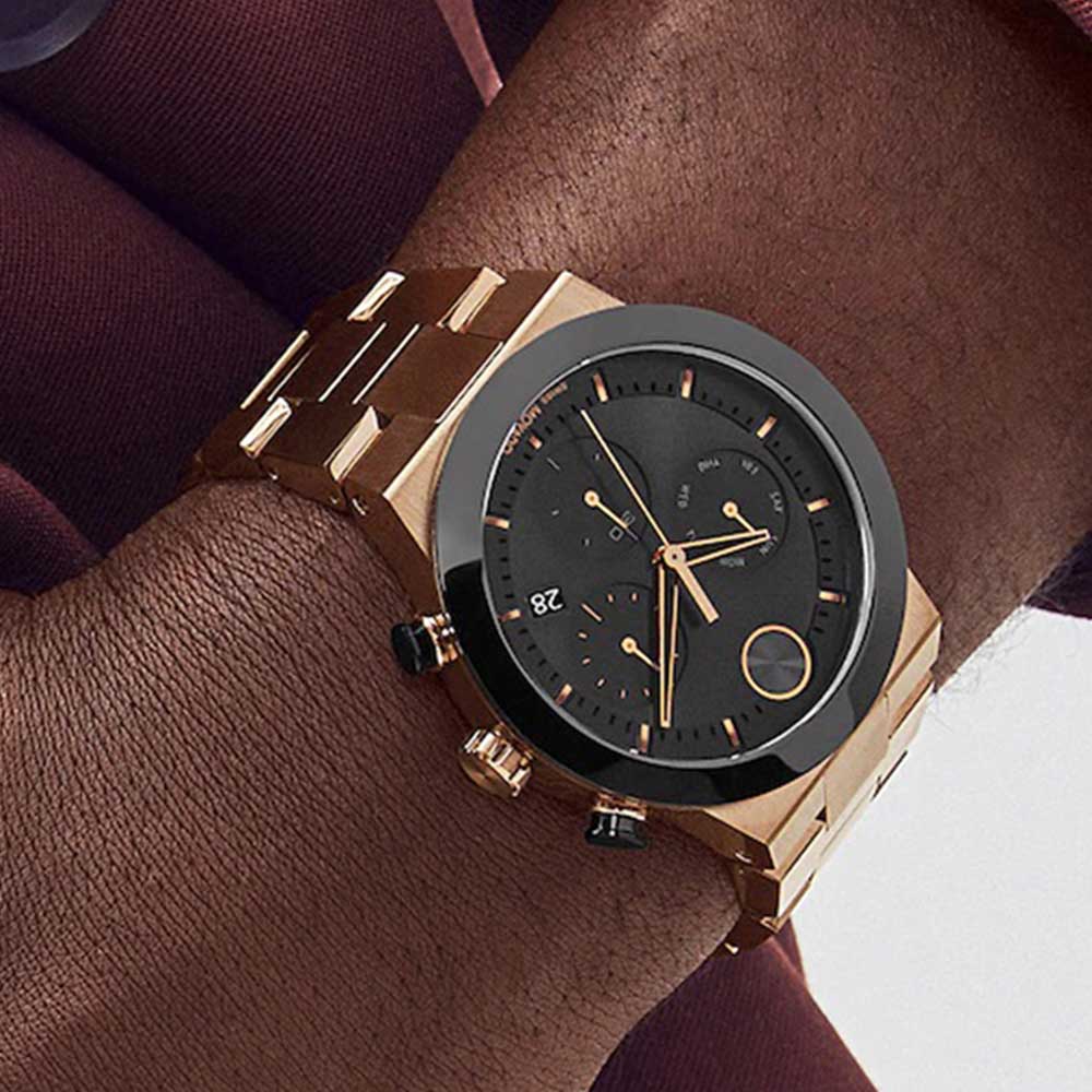 Movado Men BOLD Black Analog Watch