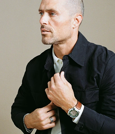 Everett Automatic Brown Leather Watch