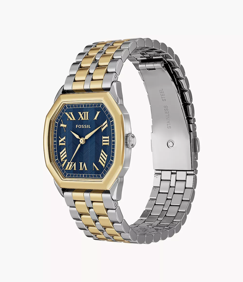 Harlow Three-Hand Two-Tone Stainless Steel Watch
