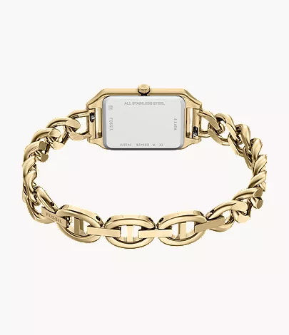 Raquel Three-Hand Gold-Tone Stainless Steel Watch