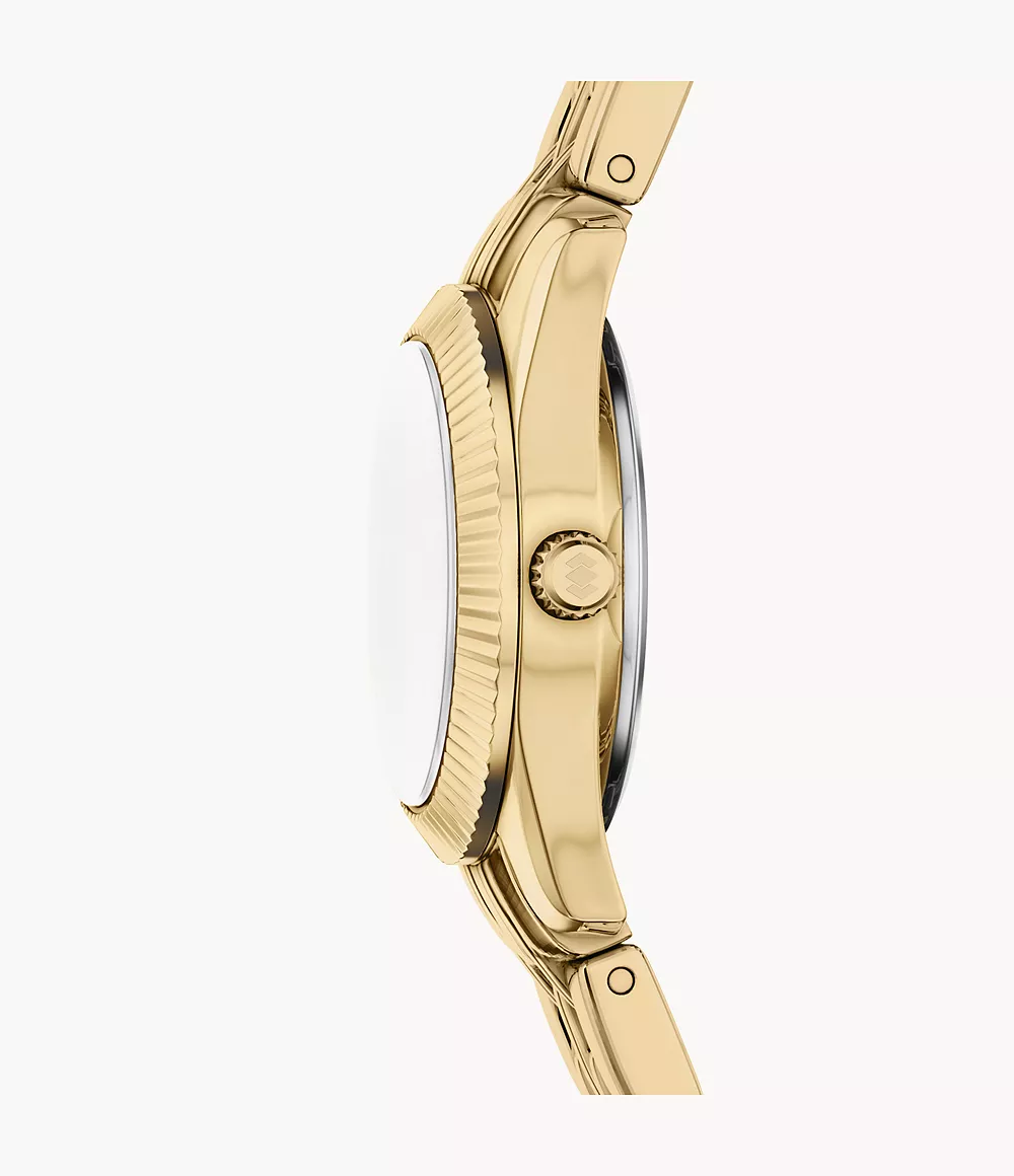 Scarlette Mini Three-Hand Gold-Tone Stainless Steel Watch