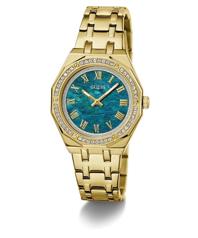 GUESS Ladies Gold Tone Analog Watch