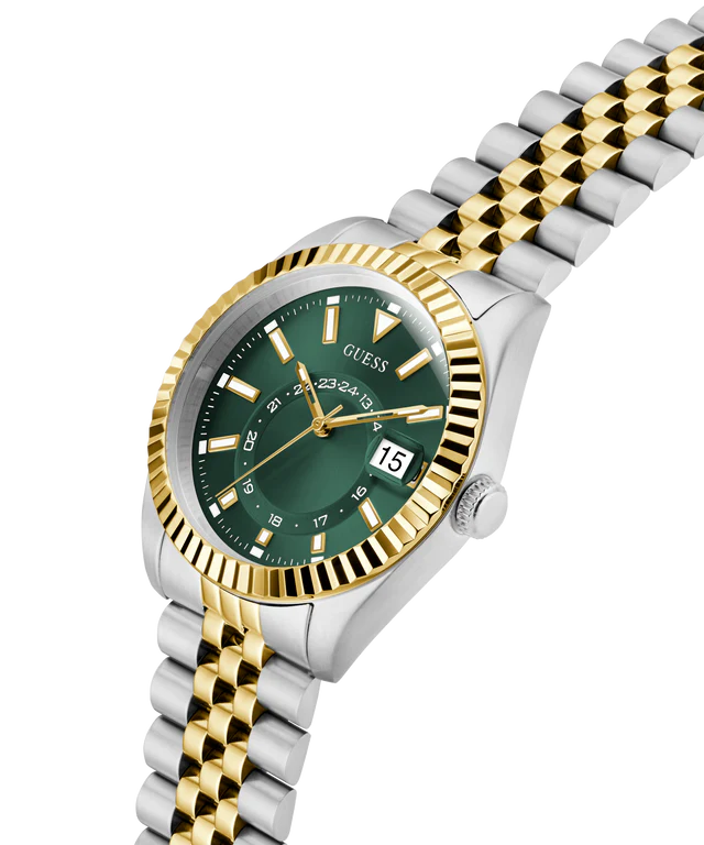 GUESS Mens Jaden 2-Tone Multi-function Date Watch