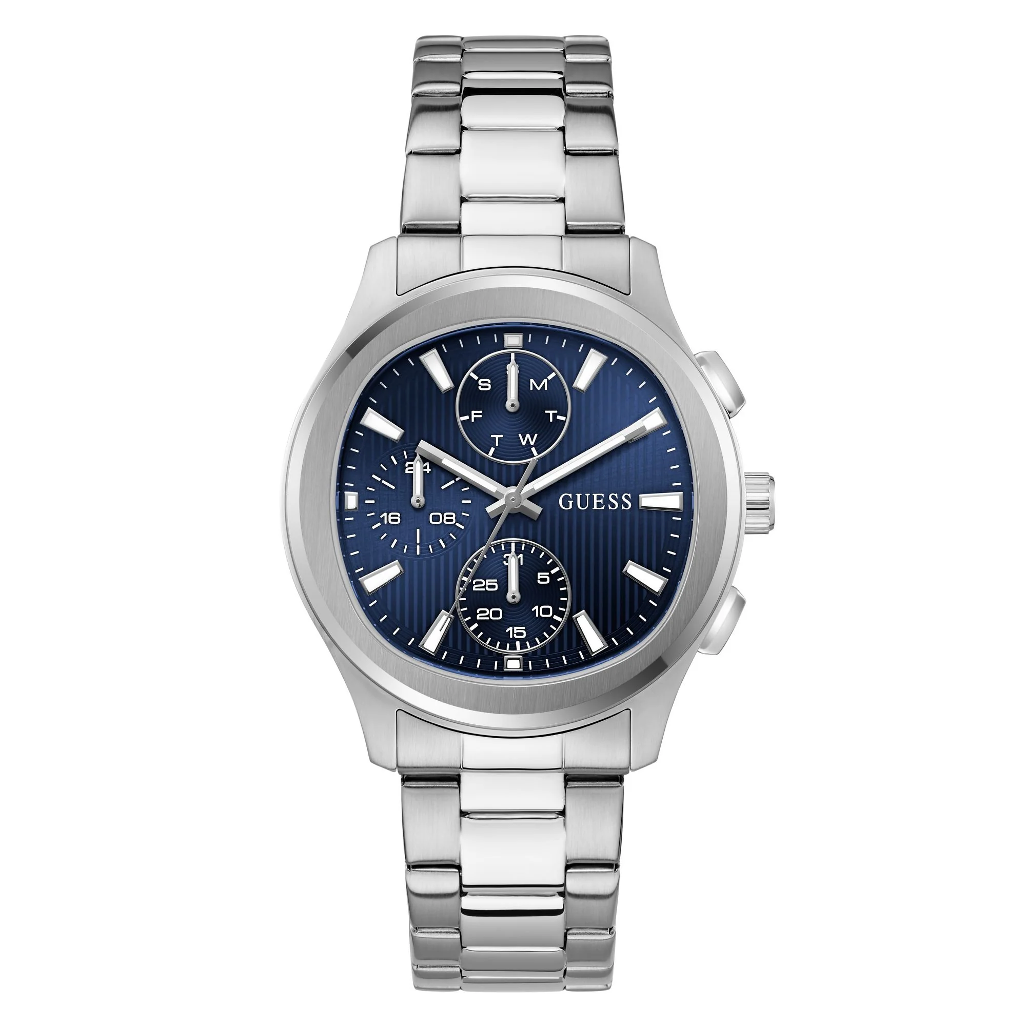 Guess Square 40mm Blue Dial Analog Men Watch
