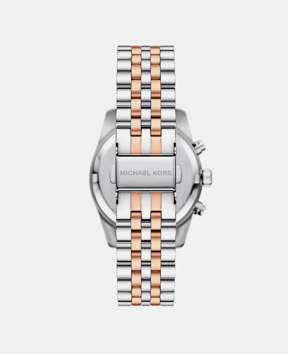 Michael Kors Lexington Women Quartz Green Dial Chronograph Stainless Steel Watch