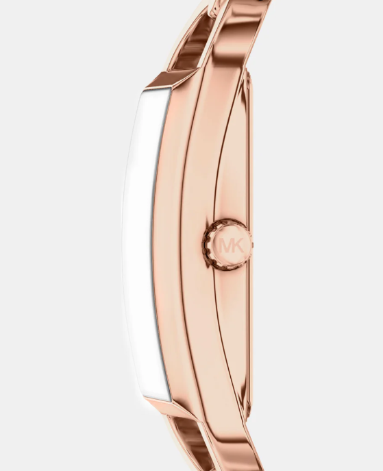 Mk Empire Women Quartz Rose Gold Dial Analog Stainless Steel Watch
