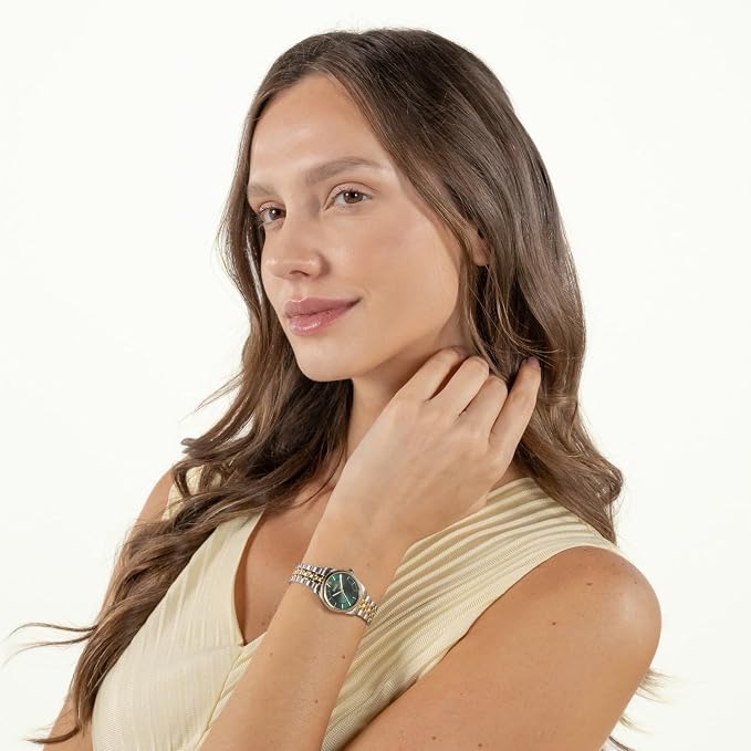 Boss Graceful Mina Qtz Basic Slim Green Round Dial Women's Watch