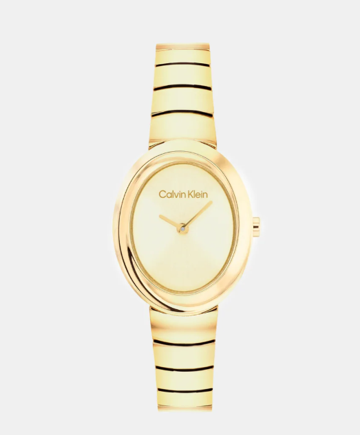 Women Quartz Gold Dial Analog Stainless Steel Watch
