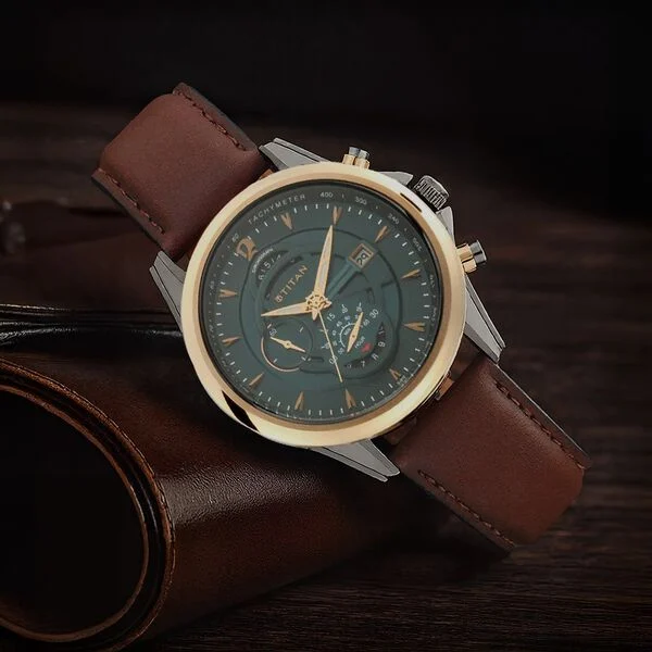 Titan Men's Maritime Pro Lateen Sail Chronograph Watch