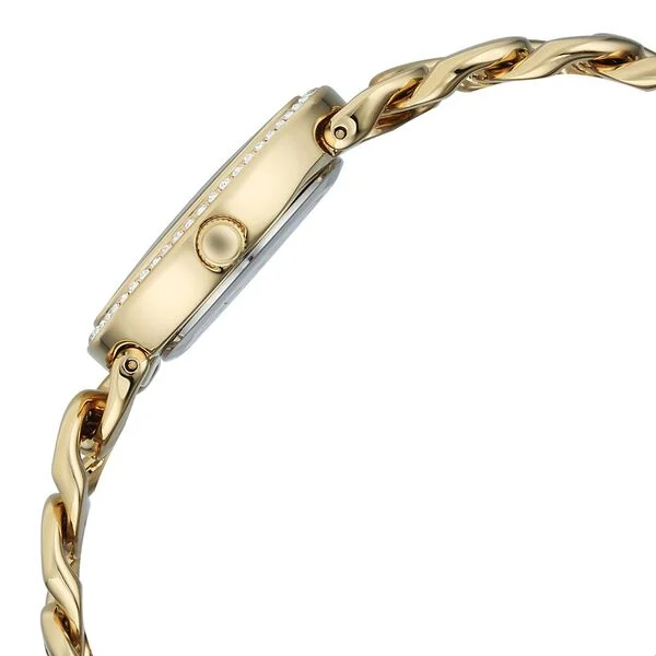 Titan Raga Spotlight Quartz Analog Blue Dial Golden Metal Strap Watch For Women