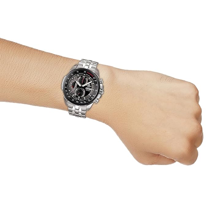 Casio Edifice Chronograph Black Dial Men's Watch-EF-558D-1AVDF