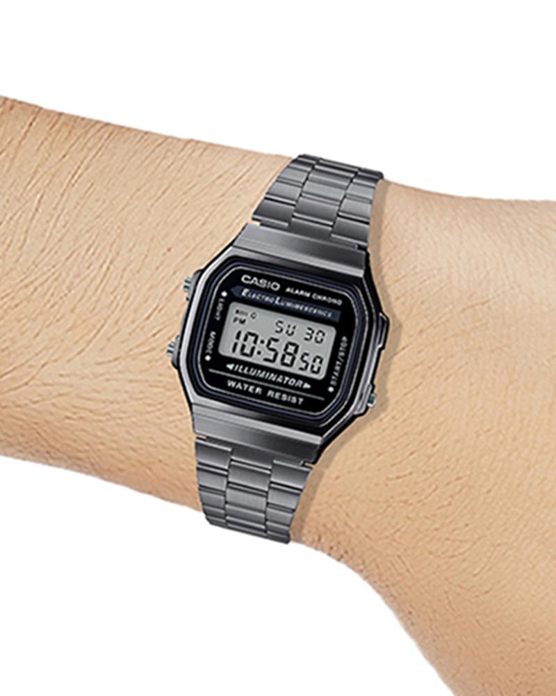 Casio Unisex Vintage Square Black Watches