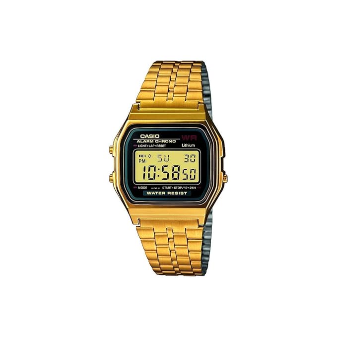 Casio Vintage A159WGEA-1DF Digital Black Dial Watch