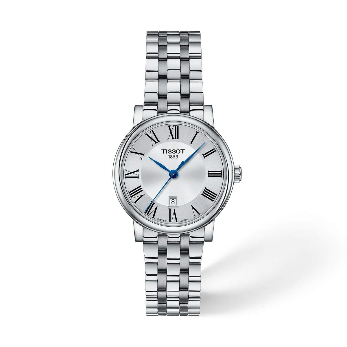 Tissot Women Carson Round Silver Watch