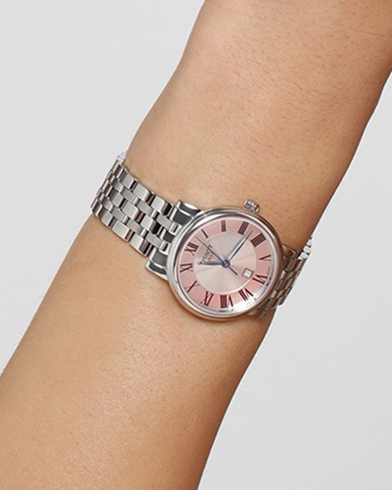 Tissot Women Carson Round Silver Watch