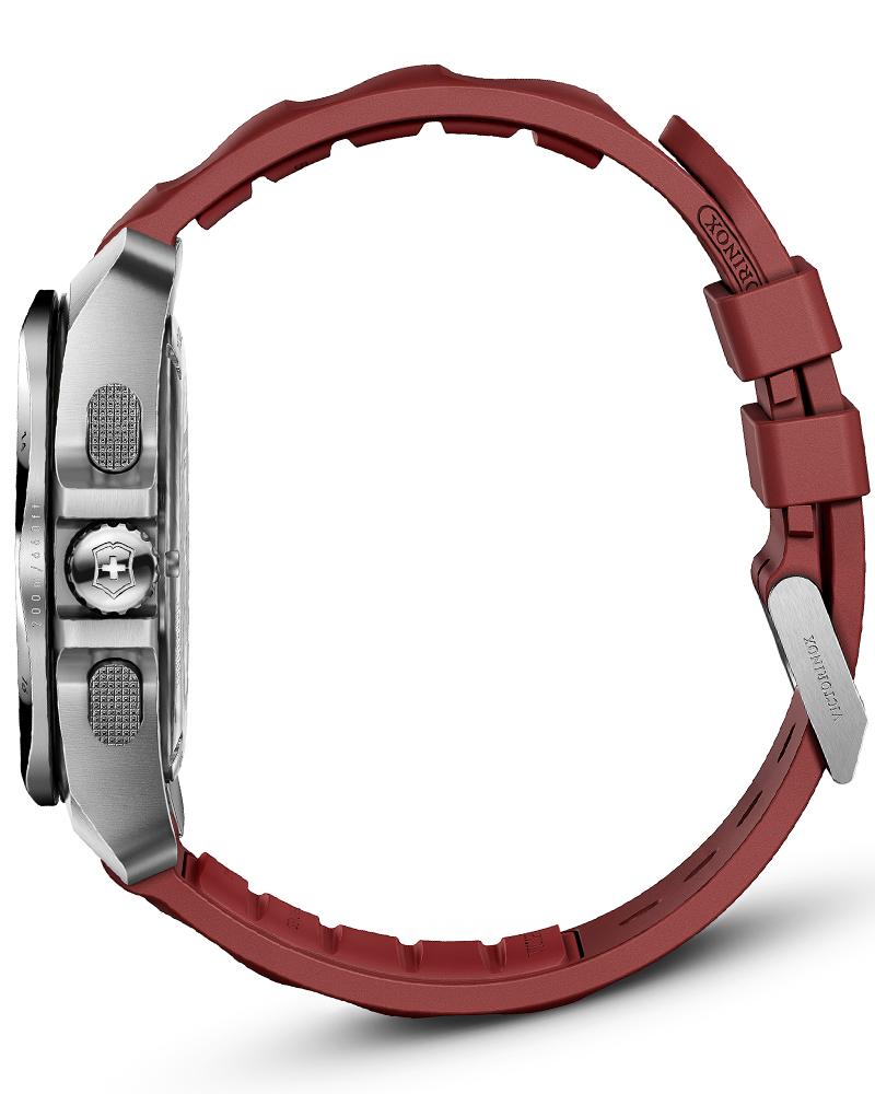 Victorinox Mens I.N.O.X. Chrono, Large Red Dial Watch