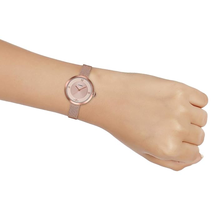 Casio Enticer Analog Rose Gold Dial Women's Watch