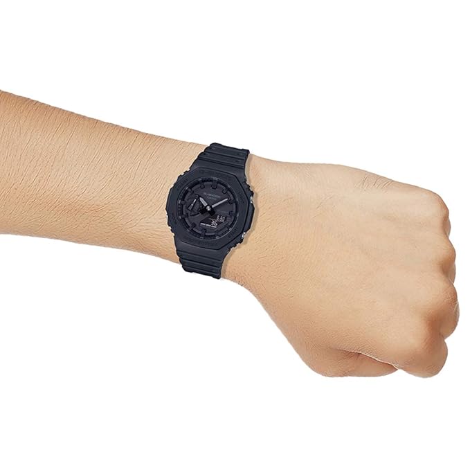 Casio G-Shock GA-2100-1A1DR Black Analog-Digital Dial Black Resin Strap Men's