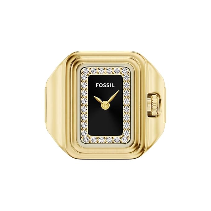 Fossil Raquel Watch Ring Gold Quartz Stainless Steel Watch
