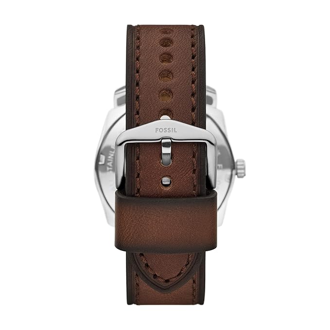 Fossil Men's Machine Brown Quartz Analog Leather Watch