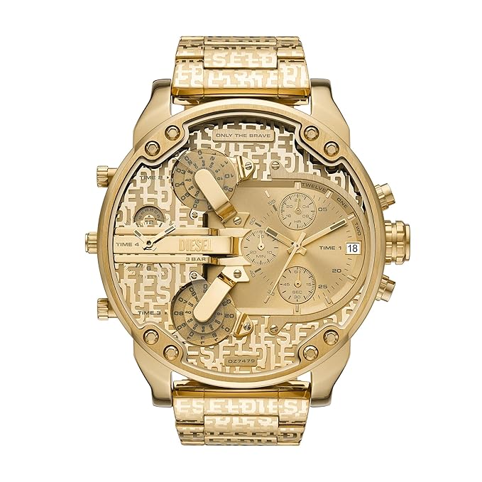 Diesel Mr. Daddy 2 Analog Gold Dial Men's Watch