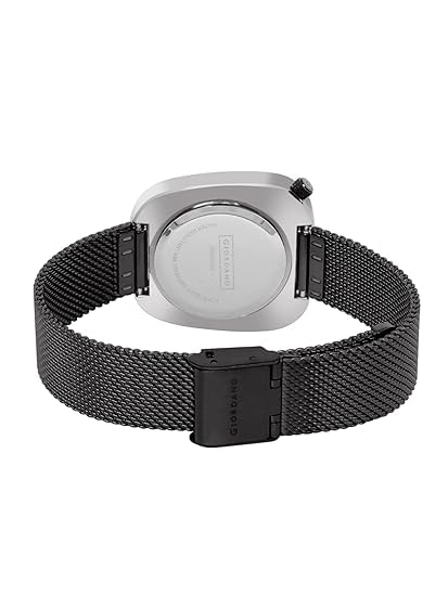 Giordano Analog Wrist Watch for Women with Stylish Metal Strap, Square dial and 3 Hand Mechanism