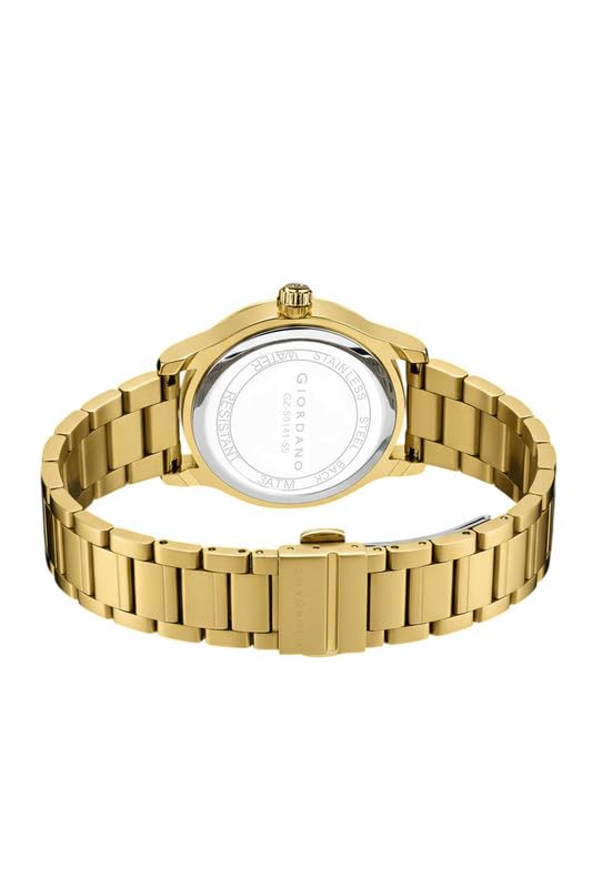 Giordano Modern Watch for Men – Textured Dial, Date Display and Stainless Steel Strap