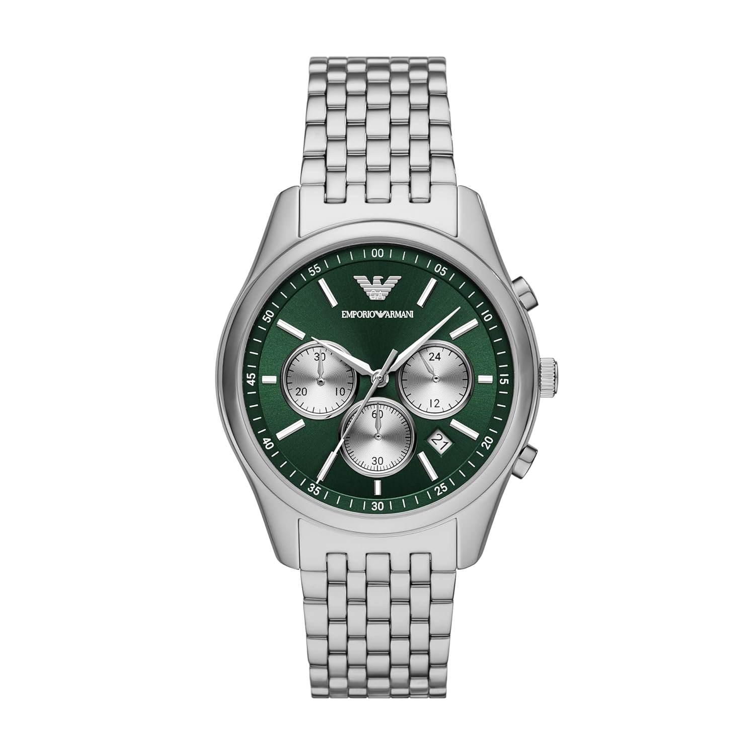 Emporio Armani Stainless Steel Analog Green Dial Men