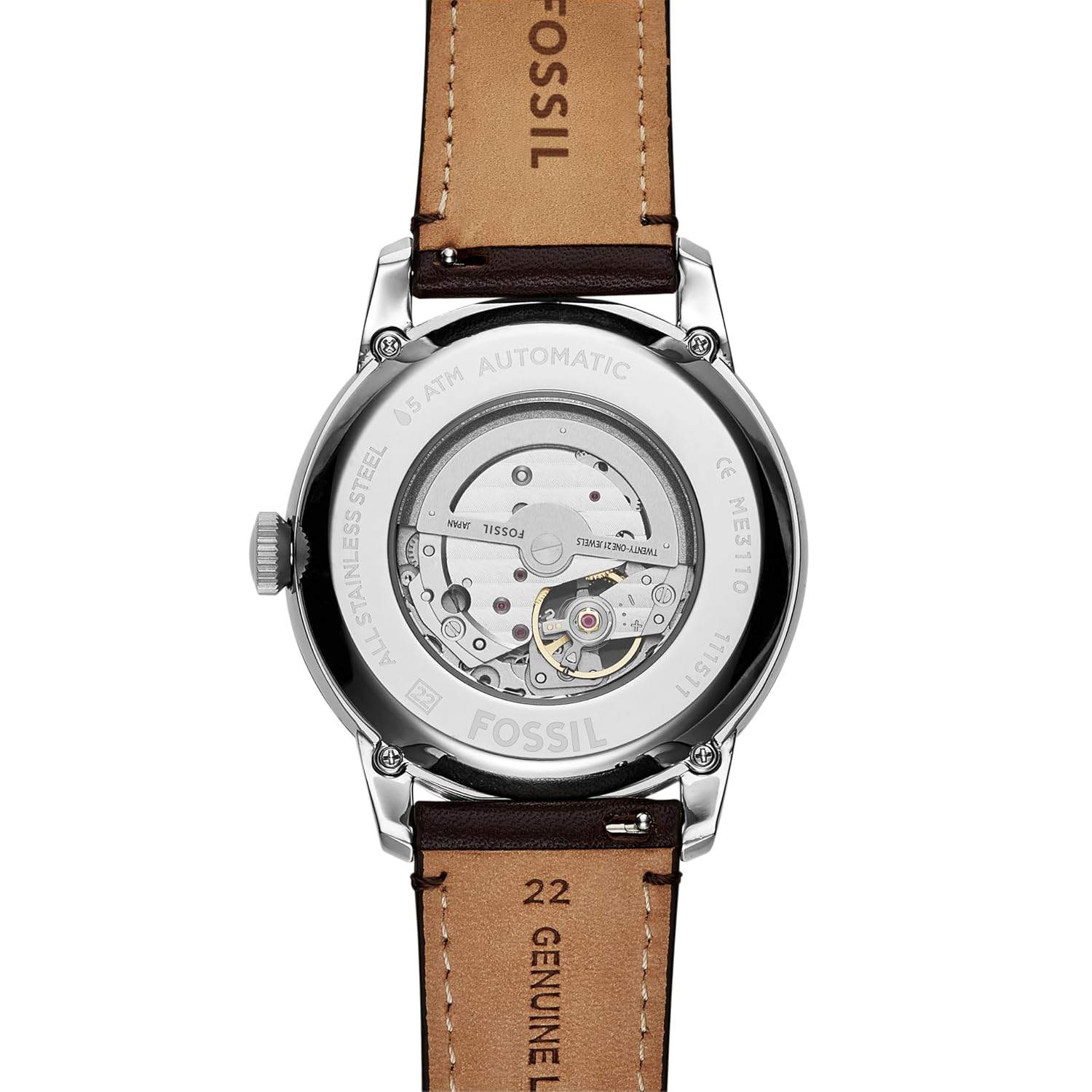 Fossil Townsman Analog Blue Dial Men's Leather Watch