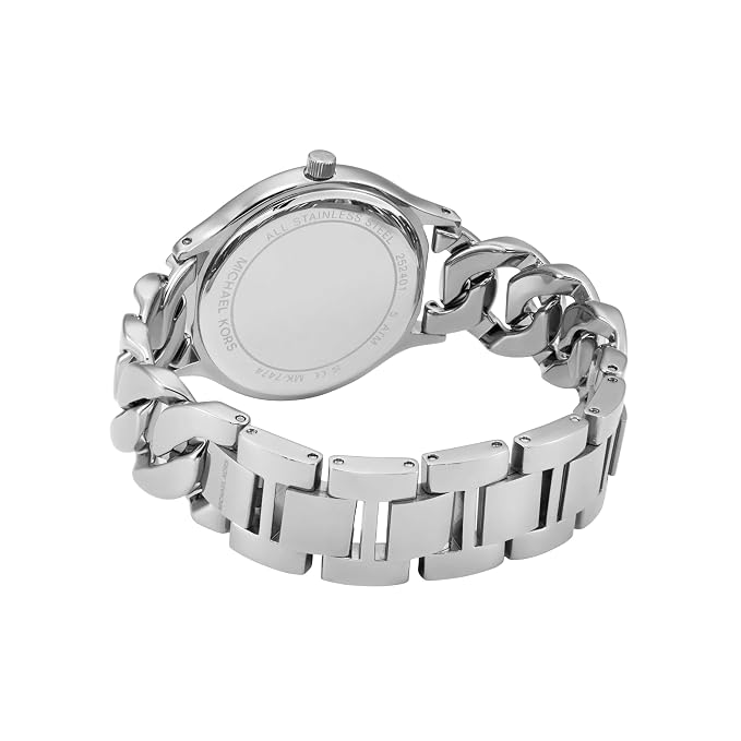 Michael Kors Analog White Dial Silver Strap Women's Watch